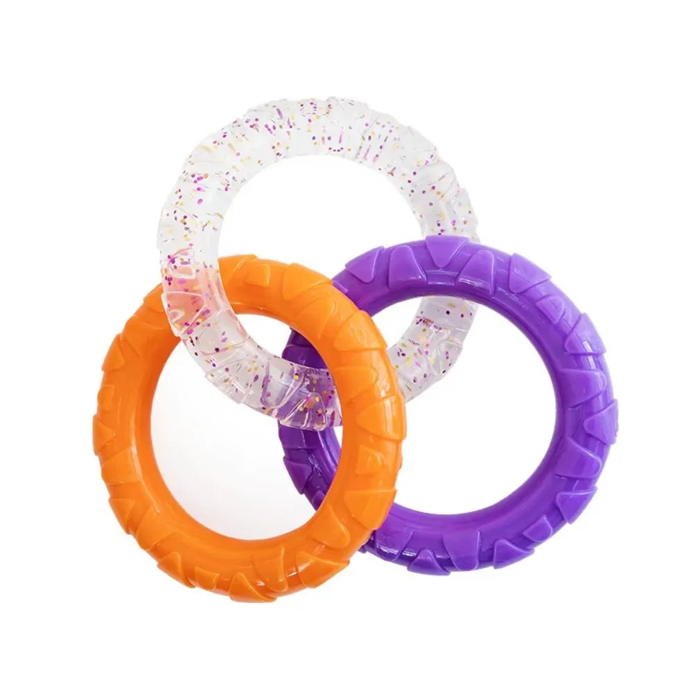 Dog Chew Toy Rubber Ball for Teeth Cleaning & Training