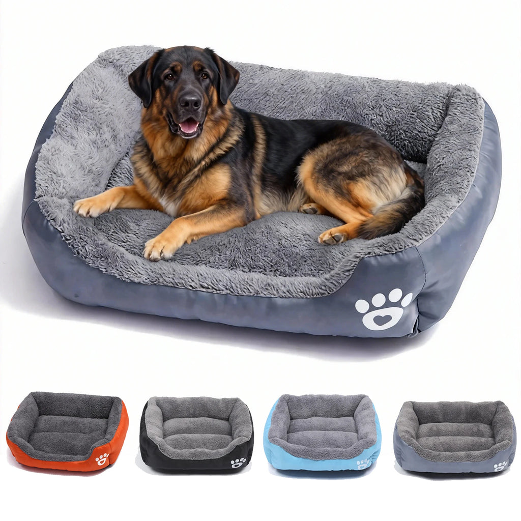 Soft Dog Sofa Bed – Washable Waterproof Warm Bed for Medium Dogs