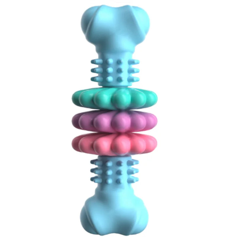 Dog Teething Toy, TPR Chew Stick & Treat Dispensing Toy