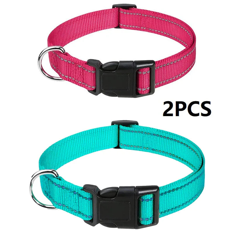 Small Dog Collar Nylon Puppy Collar with Buckle Closure