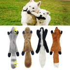 Long Plush Dog Toy – 45cm Squeaky Animal Chew Toy