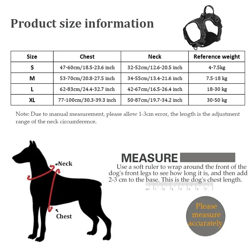 Reflective Dog Harness Vest