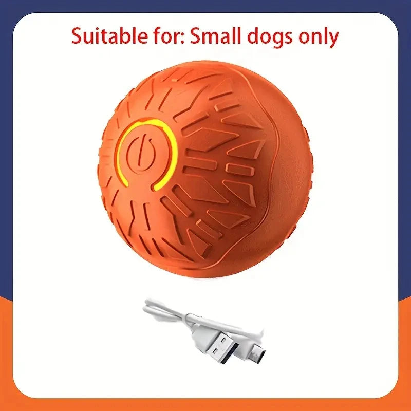 Interactive Dog Ball – USB Rechargeable Automatic Moving Toy