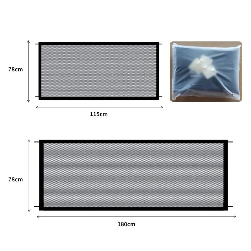Dog Barrier Fence Folding Mesh Pet Gate for Indoor Safety
