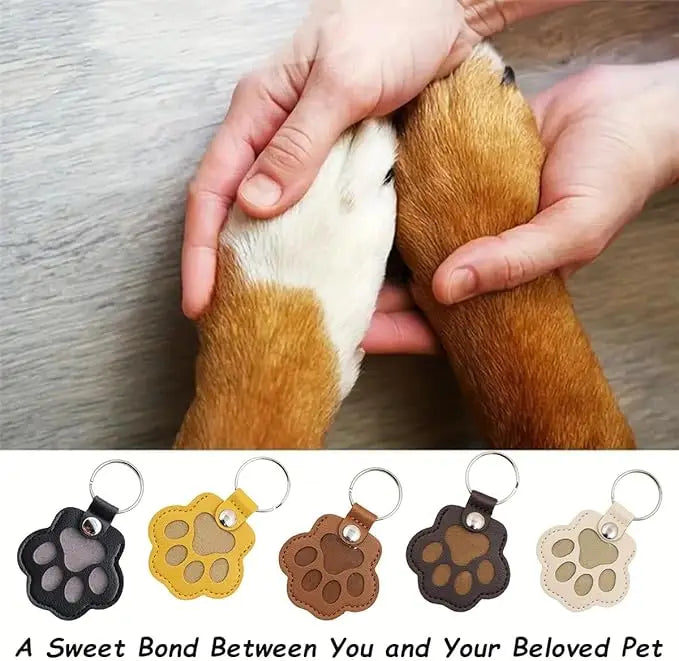 Dog Hair Keepsake Keychain – Leather