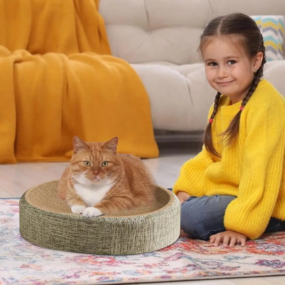 Cat Scratching Board – 2-in-1 Sisal Scratcher Bed