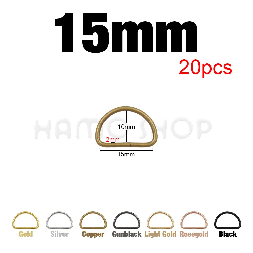 Metal D Ring Buckle – Bag Strap Hardware for Leather Craft DIY
