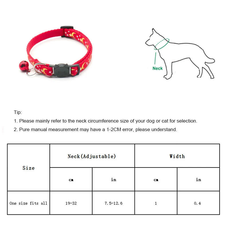 Reflective Cat Collar – Adjustable Breakaway Collar with Bell
