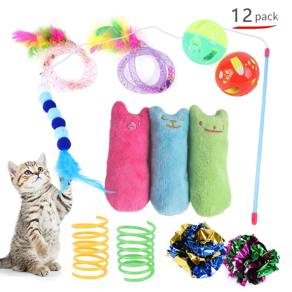 Cat Play Tunnel Mouse Shape Toy for Kittens Indoor Play