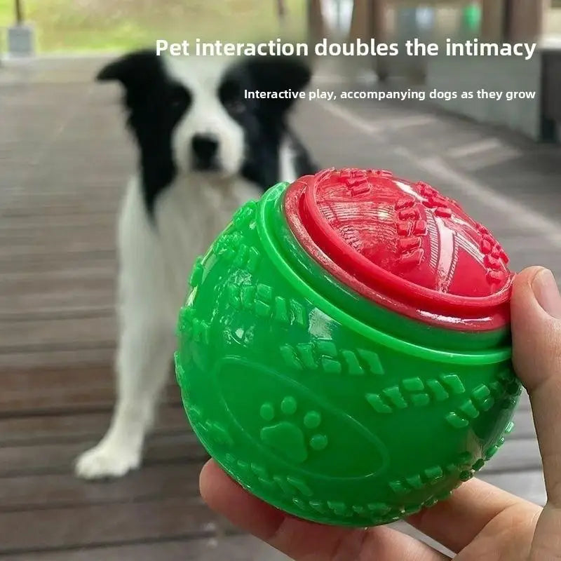 Dog Chew Ball Toy – 6.5cm Rubber Squeaky Puppy Toy