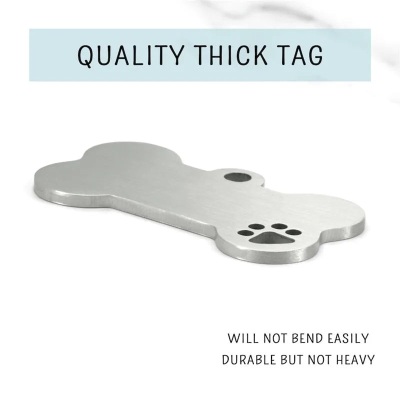 Personalized Dog ID Tag – Engraved Stainless Steel Pet Tag
