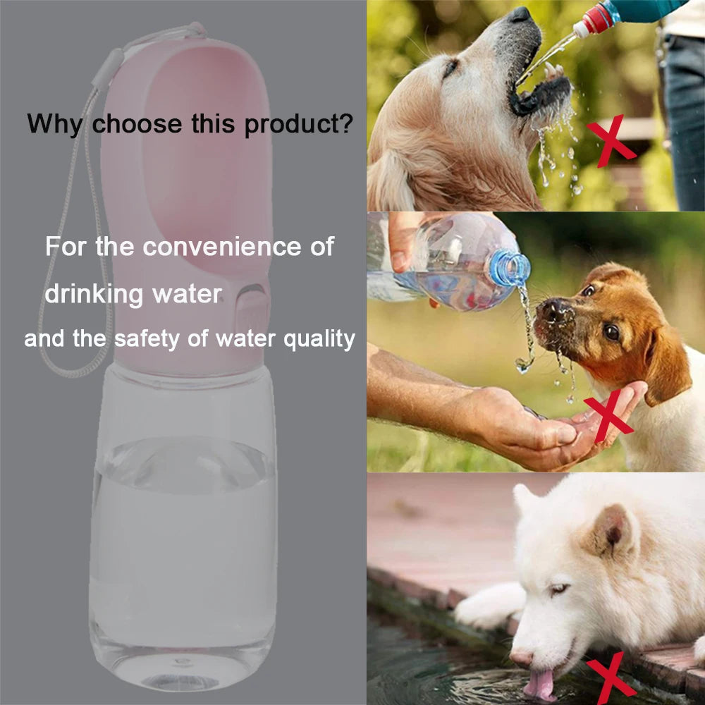 Portable Dog Water Bottle – Leakproof Travel Drinking Cup