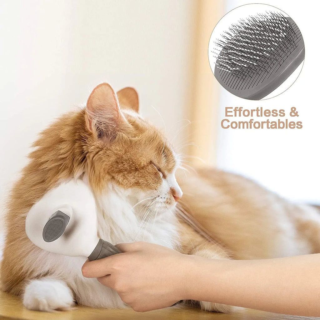 Dog Brush Self Cleaning Pet Hair Remover Grooming Tool