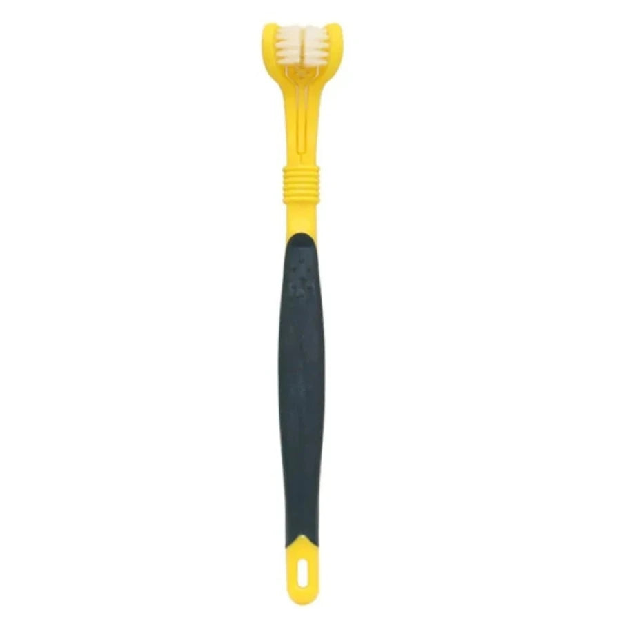 3 Sided Dog Toothbrush for Pet Teeth Cleaning