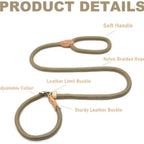 Slip Rope Dog Leash – Adjustable Nylon Lead