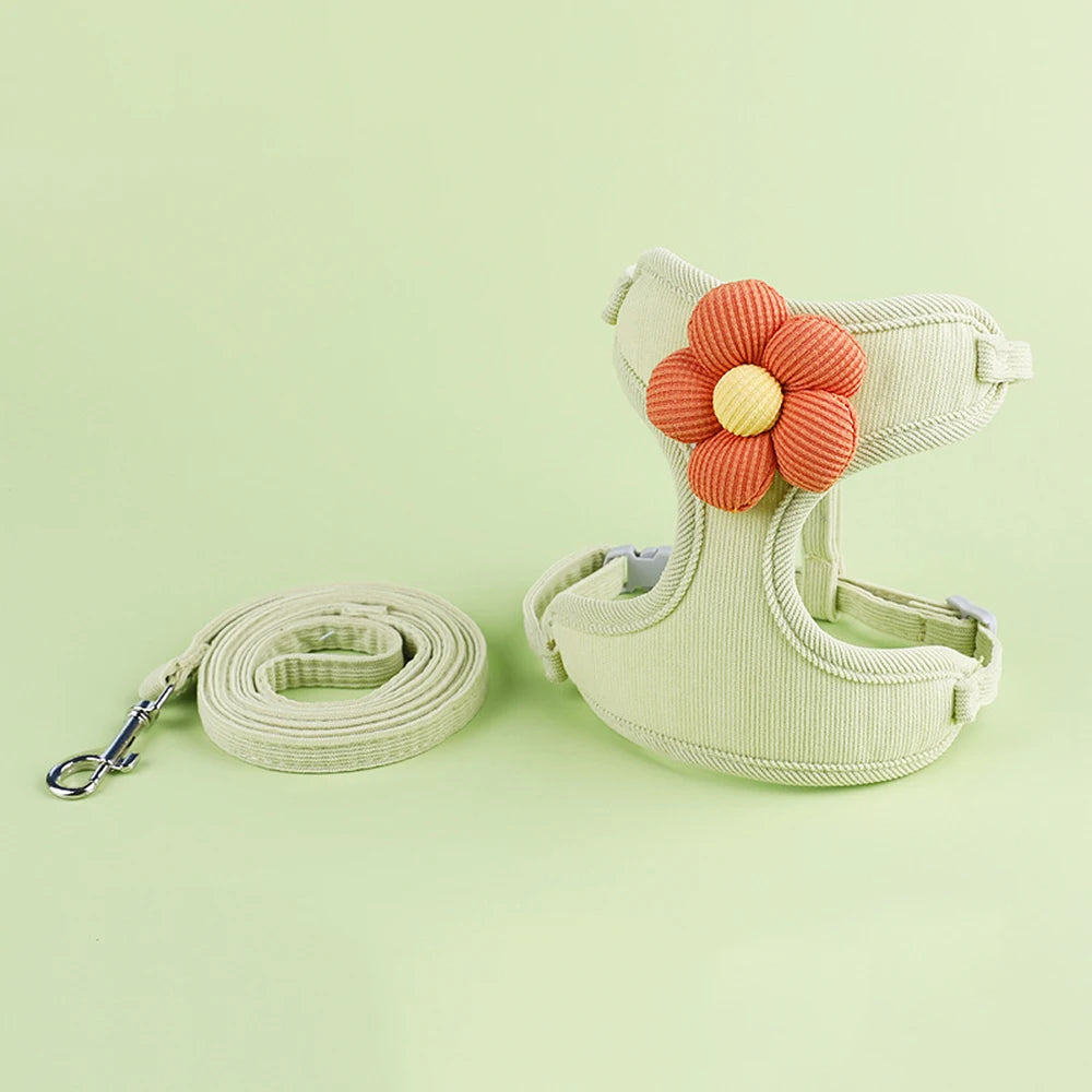 Cat Harness and Leash Set – Adjustable Breathable Vest