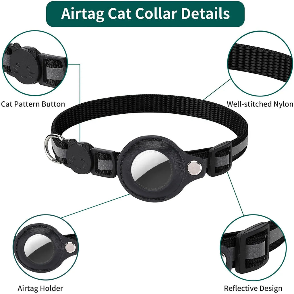 AirTag Cat Collar with Holder