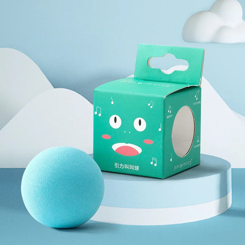Interactive Cat Ball Toy – Plush Animal Sound Toy