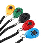 Dog Training Clicker Plastic Adjustable Wrist Strap Pet Trainer