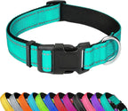 Adjustable Dog Collar, Soft Padded Nylon Collar with Buckle