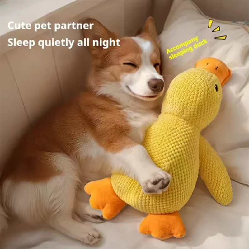 Squeaky Dog Toy Plush Duck Interactive Toy for Dogs