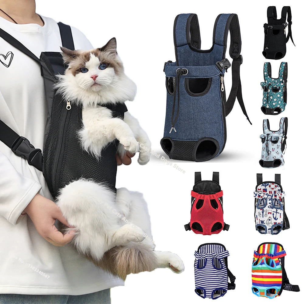 Dog Carrier Backpack – Breathable Mesh Travel Bag for Small Dogs