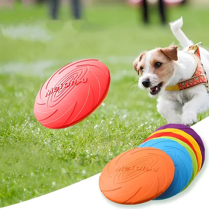 Flying Disc Dog Toy TPR Outdoor Fetch Toy for Dogs