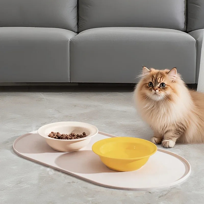 Cat Feeding Mat – Waterproof Non-Slip Pet Food Bowl Mat