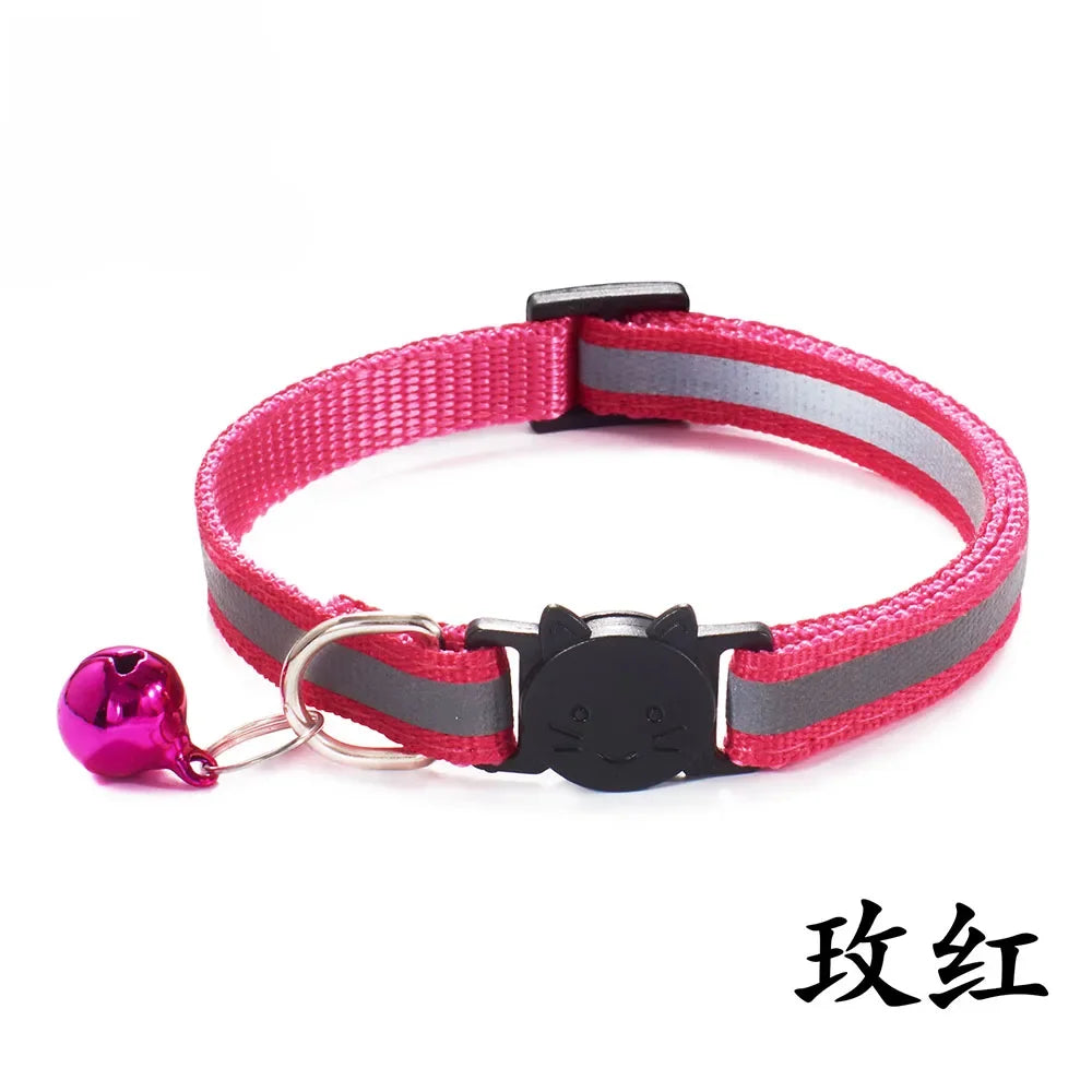 Breakaway Cat Collar – Reflective Adjustable Collar With Bell