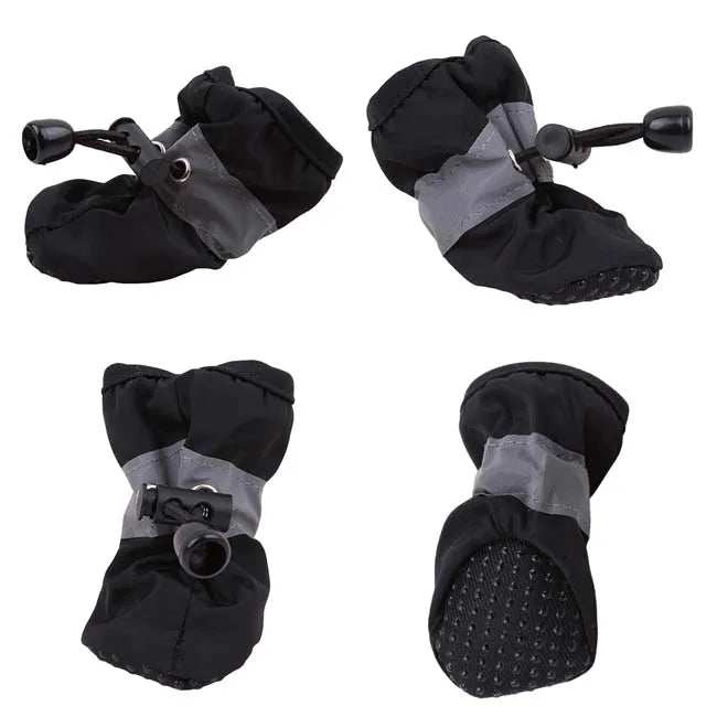 Waterproof Dog Boots – Non-Slip Reflective Shoes for Small Dogs