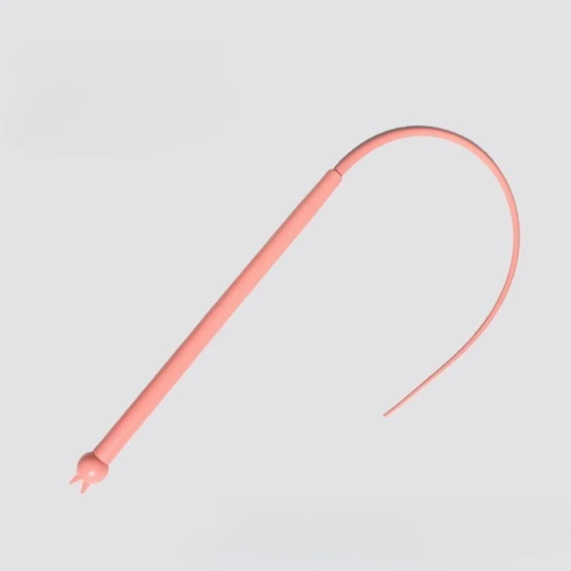 Cat Teaser Toy with Silicone Mouse Tail, Interactive Cat Wand