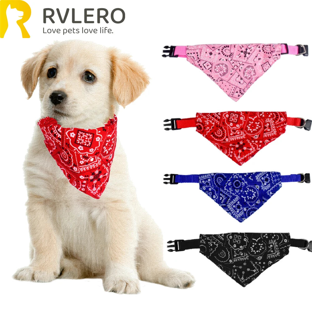 Pet Triangle Scarf Adjustable Dog & Cat Bandana Collar