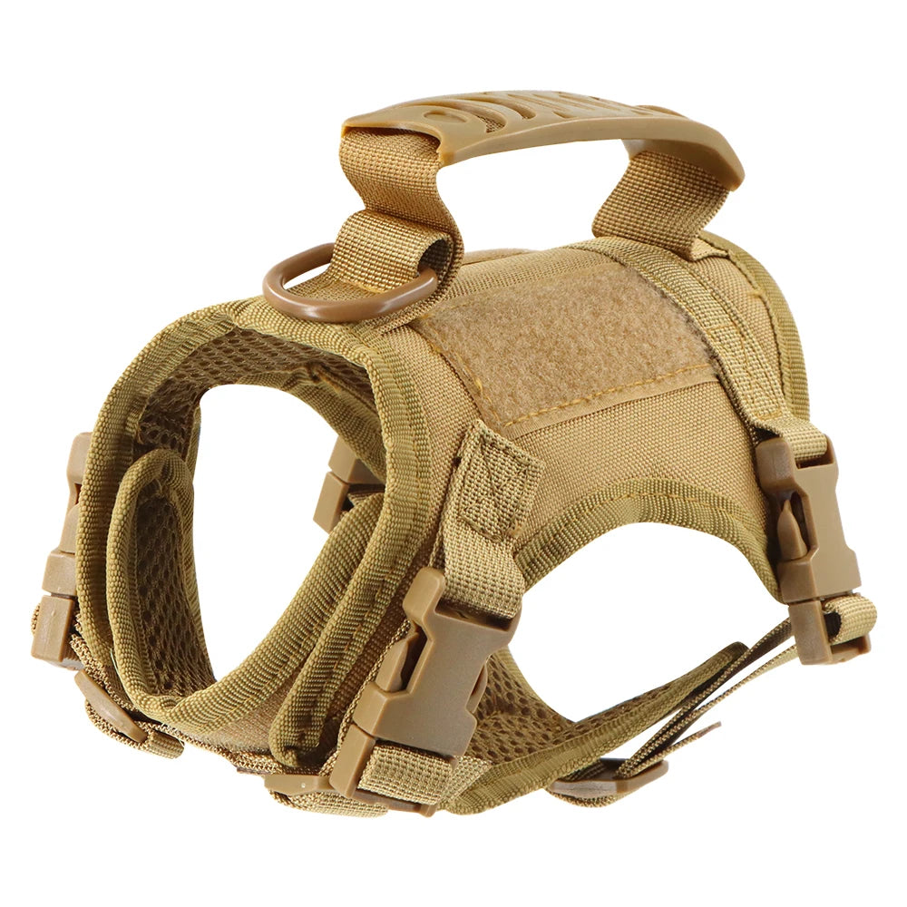 Tactical Cat Harness – Adjustable Soft Mesh Pet Vest
