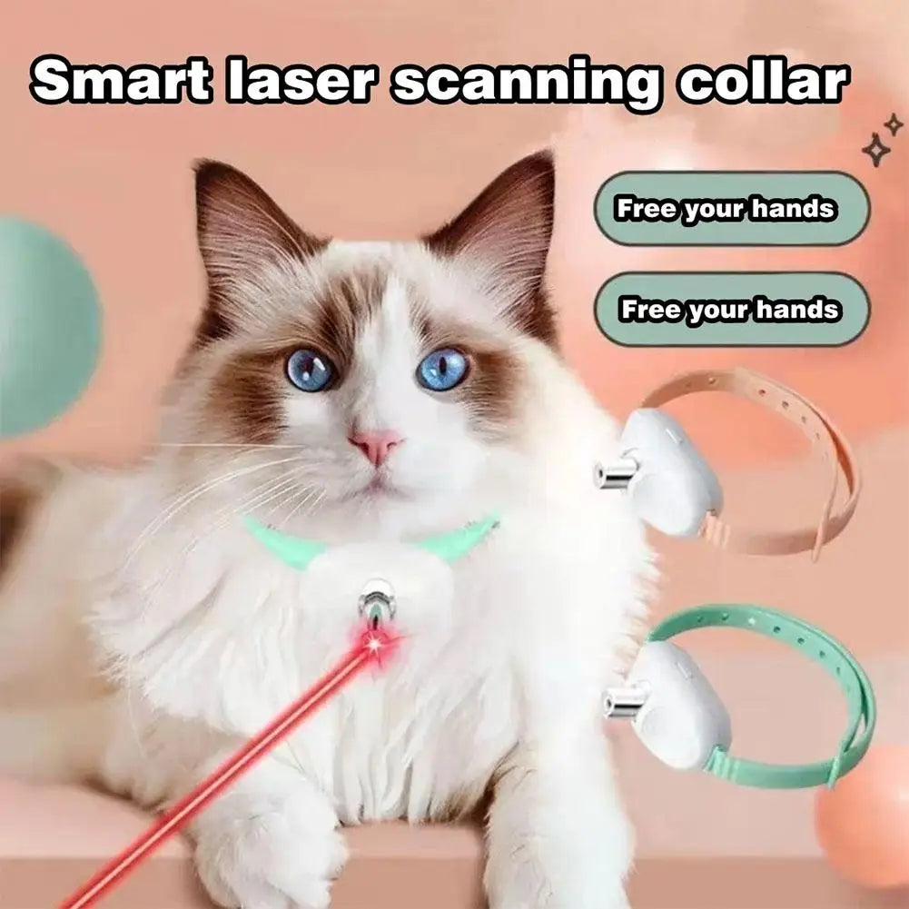 Rechargeable Cat Laser Toy – Automatic Interactive Collar