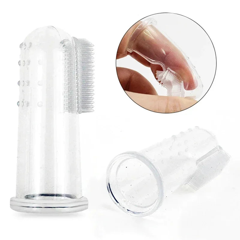 Dog Finger Toothbrush Silicone Pet Dental Cleaning Brush