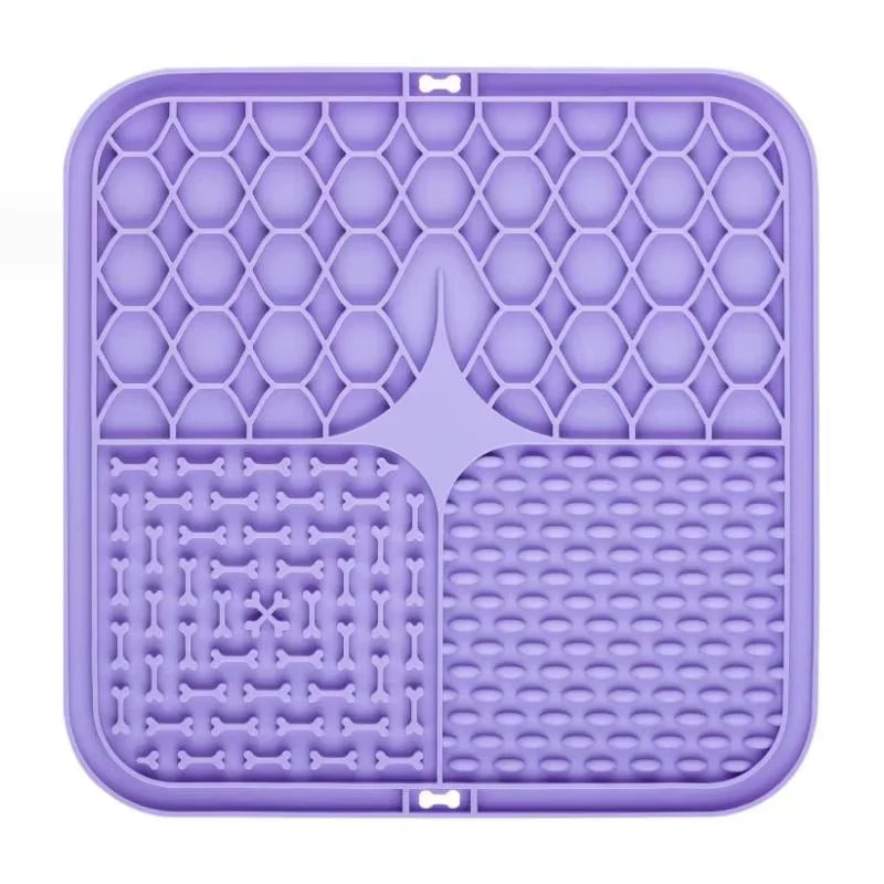 Dog Lick Mat Silicone Slow Feeder for Bathing & Training