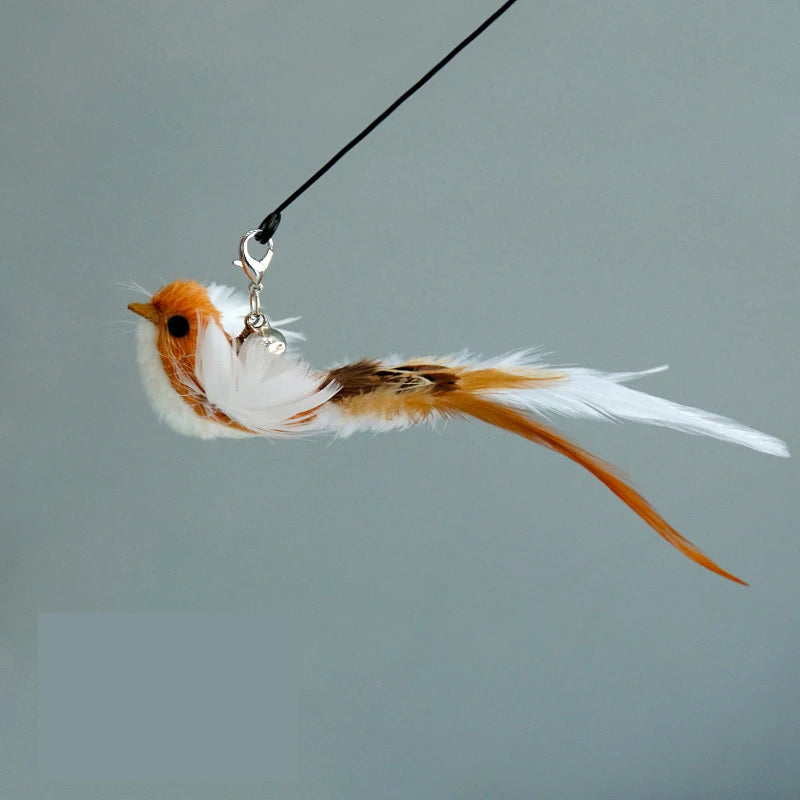 Cat Feather Wand Toy – Interactive Bell Teaser Replacement