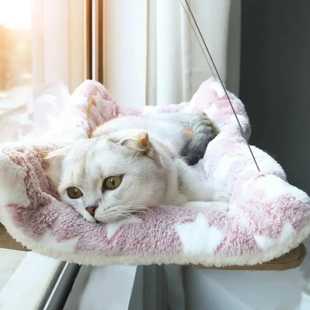Cat Window Hammock – Hanging Bed & Sunny Window Seat for Cats