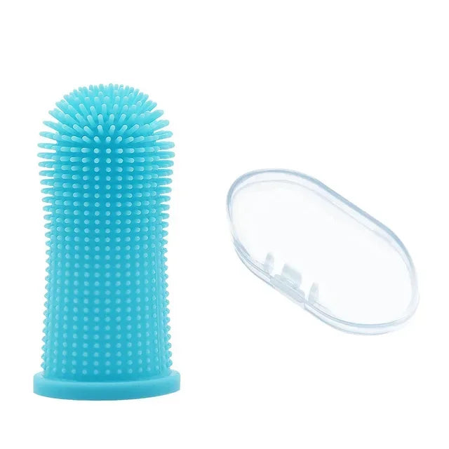Dog Finger Toothbrush – Soft Silicone Pet Teeth Cleaning Brush