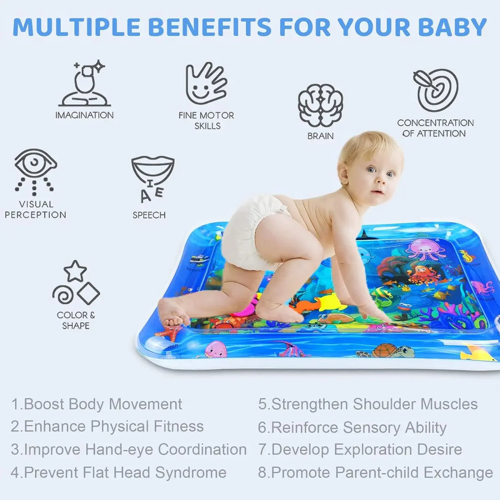 Pet Water Sensory Play Mat – Inflatable Ocean Playmat