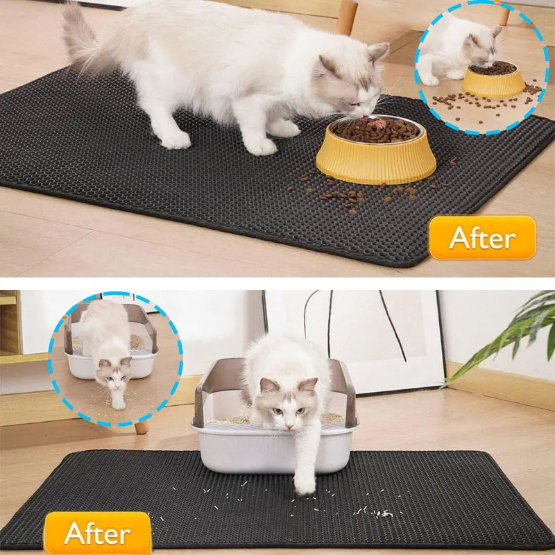 Cat Litter Mat – Waterproof Double Layer Litter Catcher