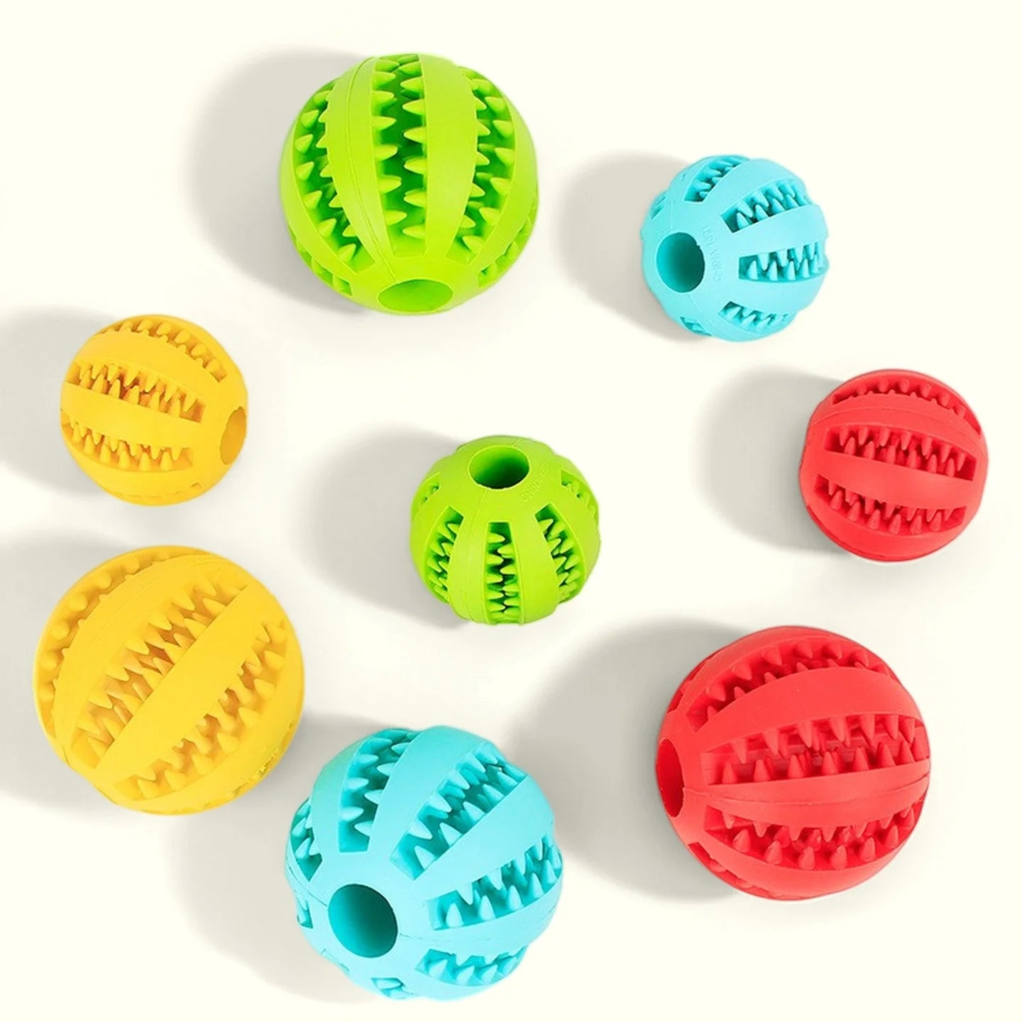Dog Teething Toy – Rubber Chew Ball & Interactive Puzzle Toy