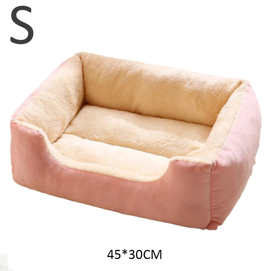 Plush Cat Bed Soft Cushion Pet Bed for Cats & Small Dogs