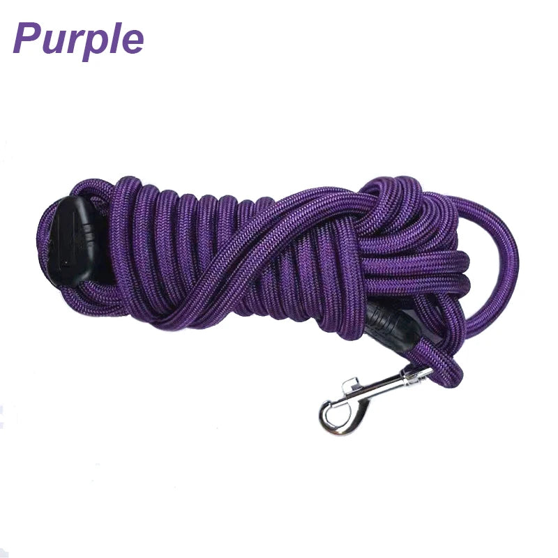 Long Dog Training Leash – 5M/10M/15M Nylon Recall Lead