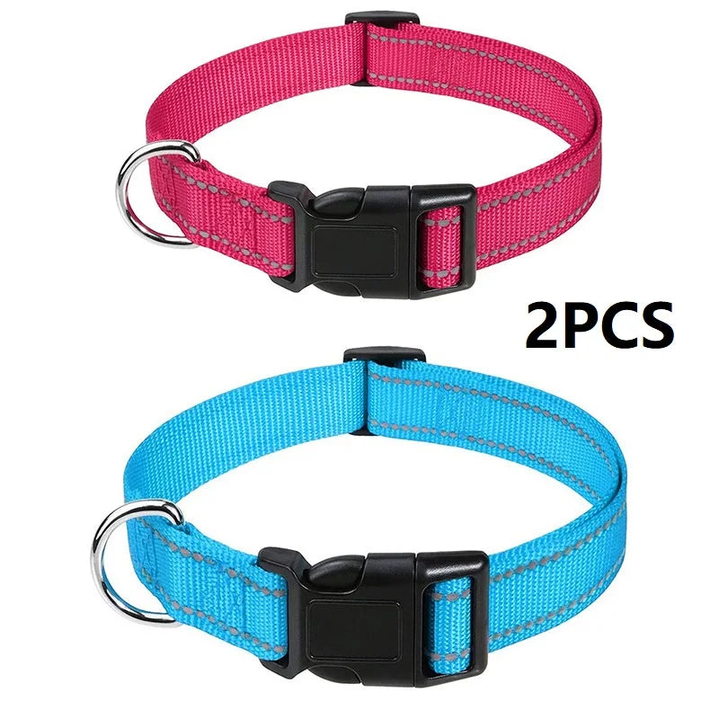 Small Dog Collar Nylon Puppy Collar with Buckle Closure