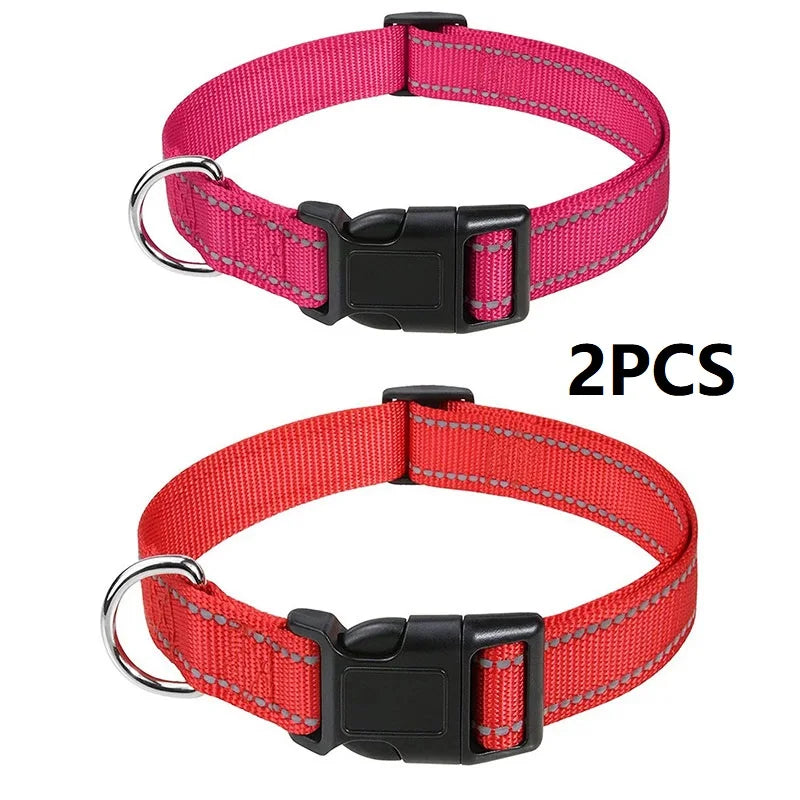 Small Dog Collar Nylon Puppy Collar with Buckle Closure