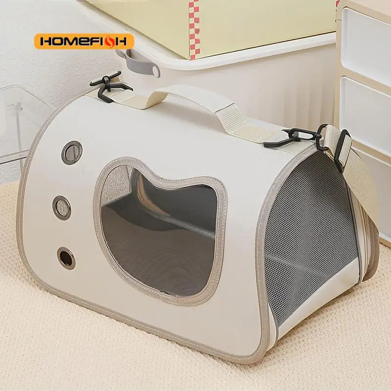 Cat Carrier Bag – Breathable Soft-Sided Travel Carrier for Cats & Dogs