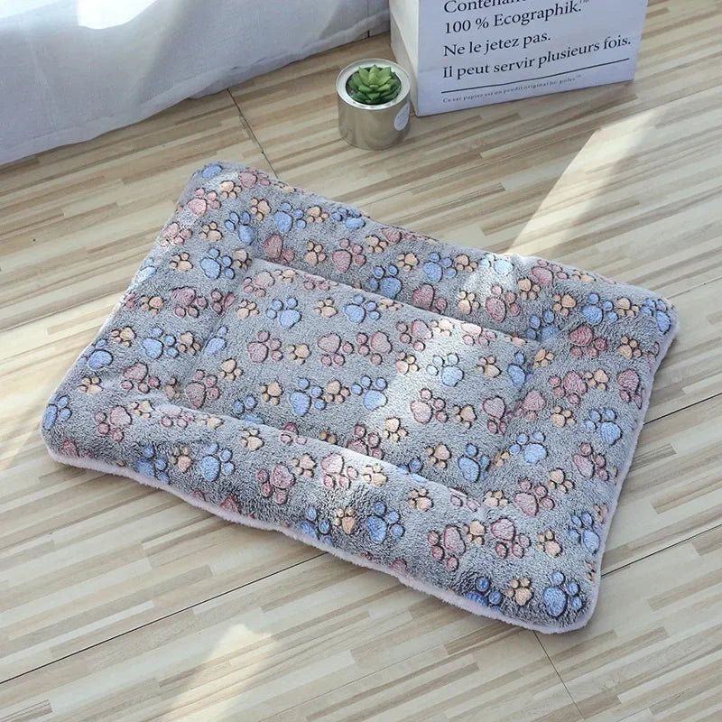 Cat Bed Mat – Double-Sided Plush Washable Bed for Cats & Small Dogs