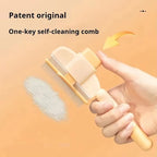 Self Cleaning Pet Hair Brush – Cat & Dog Grooming Comb