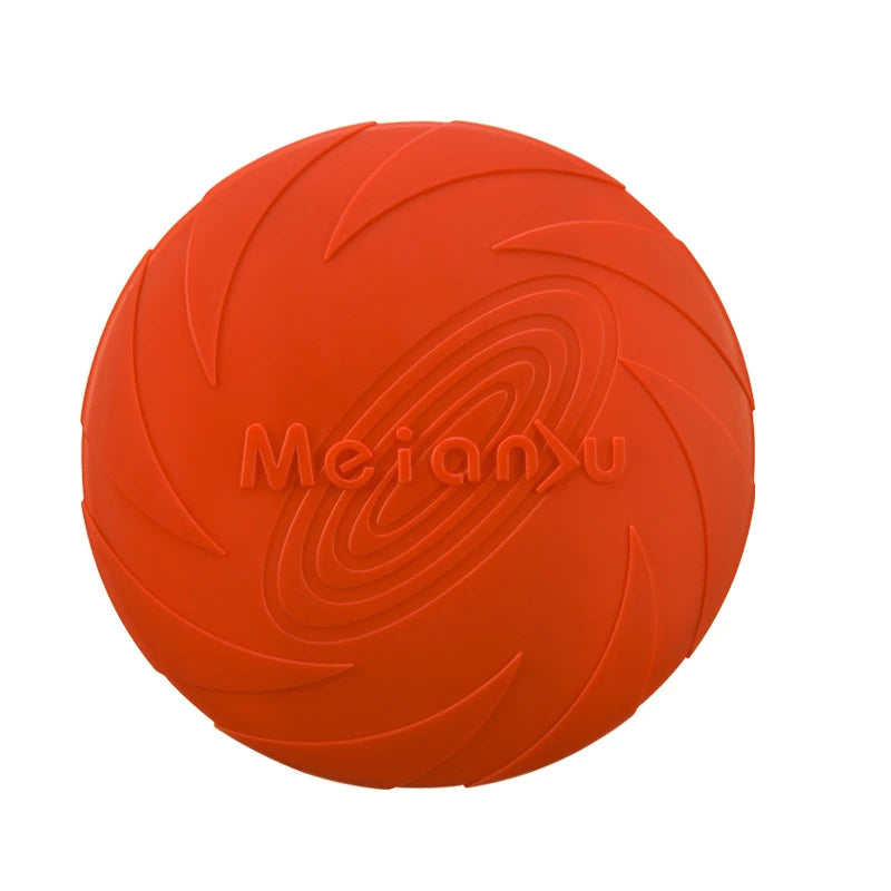 Flying Disc Dog Toy – Silicone Frisbee for Fetch & Training